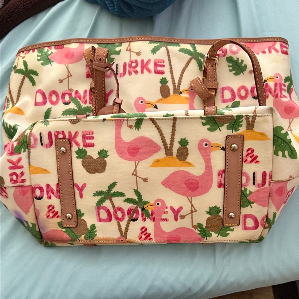Dooney & Bourke Flamingo Print Tote Bag
